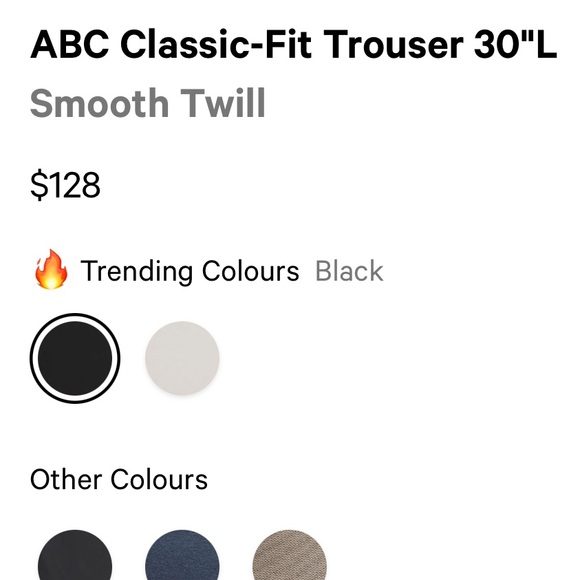 Lululemon Men’s “ABC” Classic-Fit Trouser 30” Inseam (Waist 32) - Picture 6 of 11